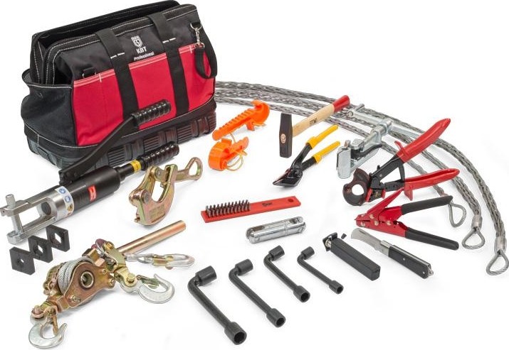 Набор инструментов для монтажа провода СИП КВТ НИС-3 18 предметов 74295