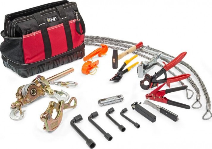 Набор инструментов для монтажа провода СИП КВТ НИС-1 17 предметов 58744