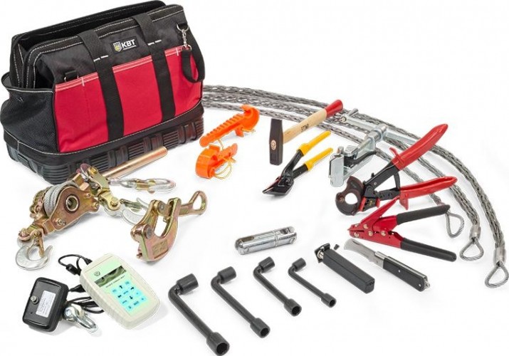 Набор инструментов для монтажа провода СИП КВТ НИС-2 18 предметов 57740