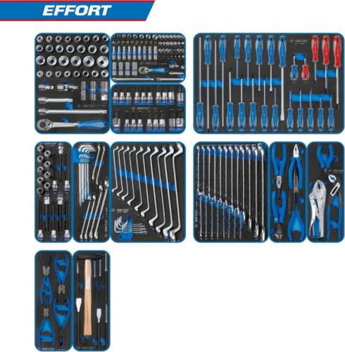 Набор инструментов для тележки KING TONY 12 ложементов, 235 предметов 934-235MRVD 934-235MRVD