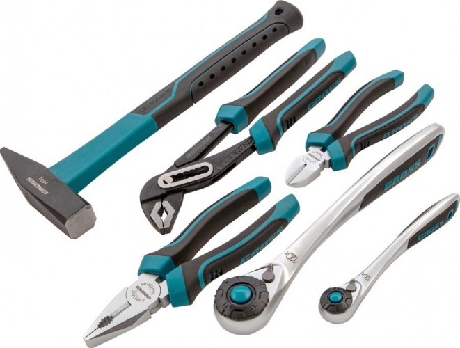 Набор инструментов GROSS 115 предметов 120 зубьев, CrV, 1/4, 1/2  14152 14152 - изображение 3