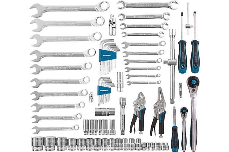 Набор инструментов GROSS 78 предметов 1/4", 1/2"  14148 14148 - изображение 4