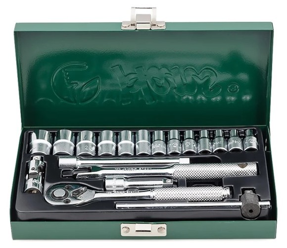 Набор инструментов HANS 2619M универсальный 1/4", 19 предметов