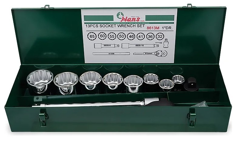 Набор инструментов HANS 8613M на 1", 13 предметов