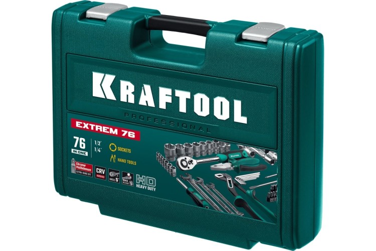 Набор инструментов KRAFTOOL EXTREM-76 универсальный, 76 пред. 27889-H76 - изображение 4
