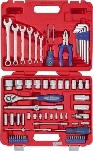 Набор инструментов МАСТАК 72 предмета 0-072С 0-072C