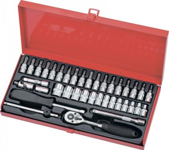 Набор инструментов MATRIX  с квадратом 1/4", 38 предм. 13522