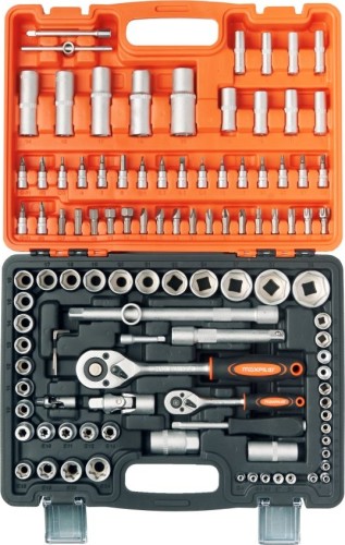 Набор инструментов MAXPILER MXT-108-SET (108 предметов, 1/2" и 1/4", crv) - изображение 3