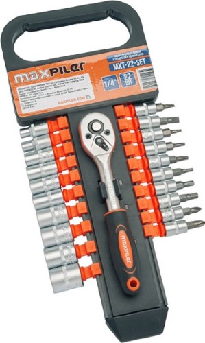 Набор инструментов MAXPILER MXT-22-SET (21 предмет, 1/4")