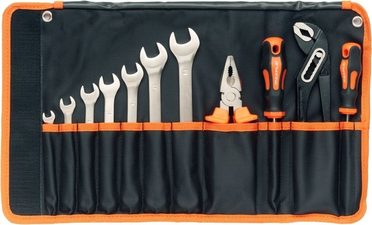 Набор инструментов MAXPILER MXT-11-SB в сумке (11 предметов, crv, сумка оксфорд)