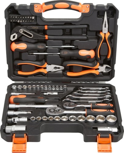 Набор инструментов MAXPILER MXT-65-SET (65 предметов, 3/8" и 1/4", crv)