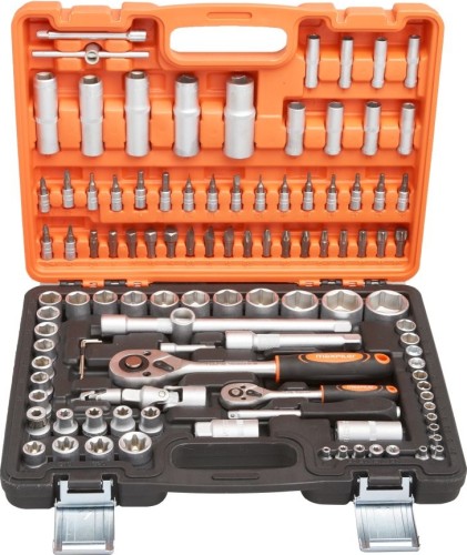 Набор инструментов MAXPILER MXT-108-SET (108 предметов, 1/2" и 1/4", crv)