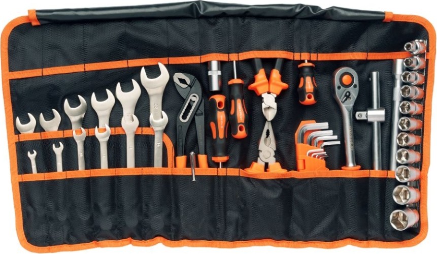 Набор инструментов MAXPILER MXT-44-SB в сумке (44 предмета, 1/2", crv, сумка оксфорд)