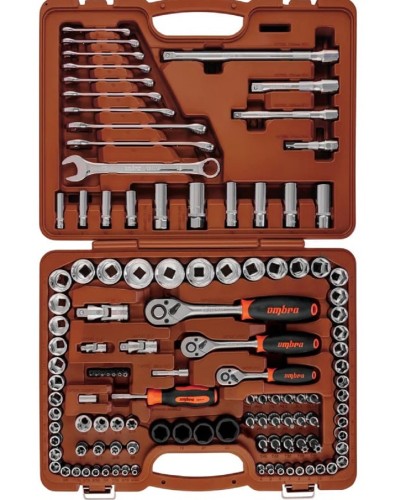Набор инструментов OMBRA 911120 1/4", 3/8", 1/2"DR, 120 предметов 055545