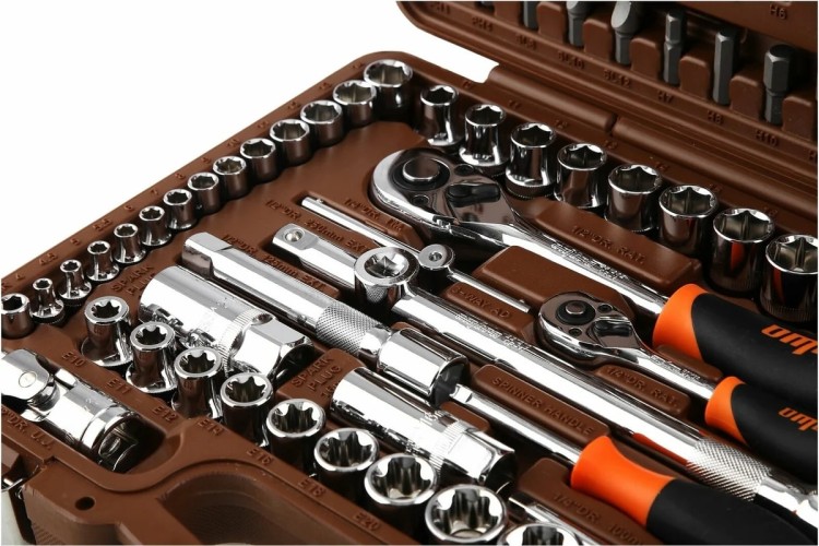Набор инструментов OMBRA OMT108S 1/4", 3/8", и 1/2"DR, 108 предметов 055322 - изображение 3