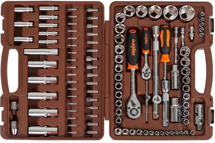 Набор инструментов OMBRA OMT108S 1/4", 3/8", и 1/2"DR, 108 предметов 055322