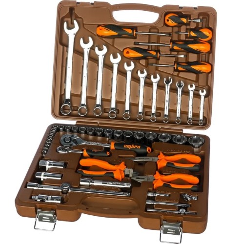 Набор инструментов OMBRA OMT55S 1/4", 1/2"DR, 55 предметов