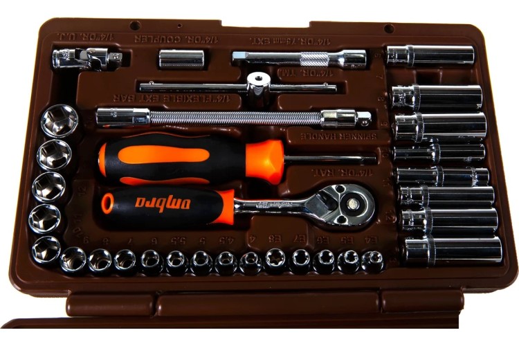 Набор инструментов OMBRA OMT57S 1/4"DR, 57 предметов - изображение 4