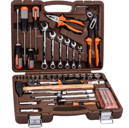 Набор инструментов OMBRA OMT75S 1/4", 1/2"DR, 75 предметов