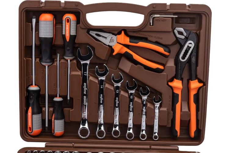 Набор инструментов OMBRA OMT75S 1/4", 1/2"DR, 75 предметов - изображение 2