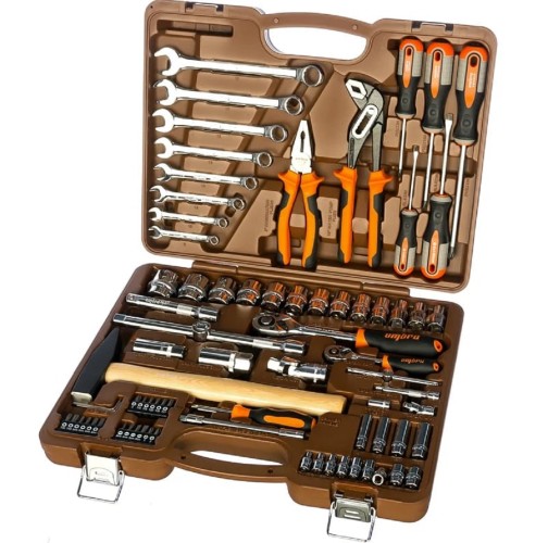 Набор инструментов OMBRA OMT77S 1/4", 1/2"DR, 77 предметов