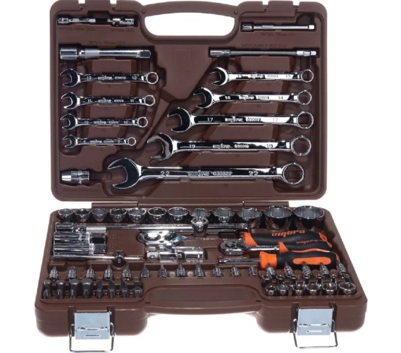 Набор инструментов OMBRA OMT82S 1/4", 1/2"DR, 82 предмета 055014