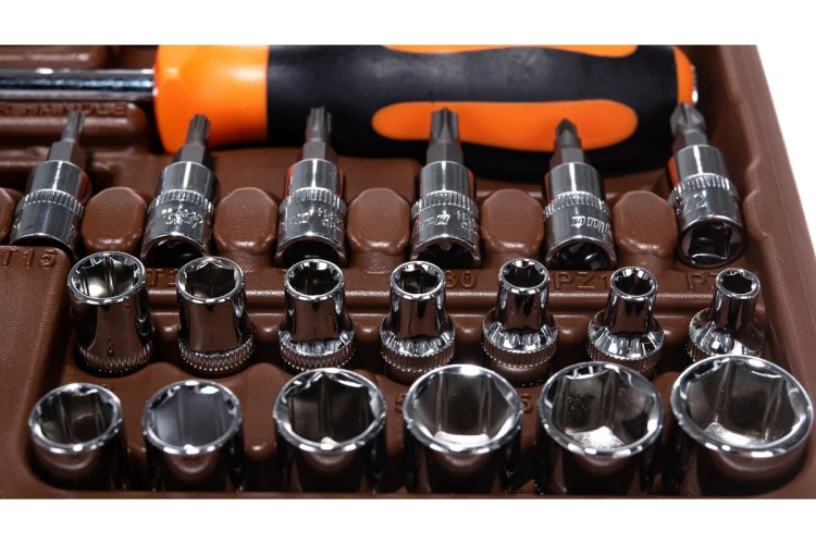 Набор инструментов OMBRA OMT82S 1/4", 1/2"DR, 82 предмета 055014 - изображение 3