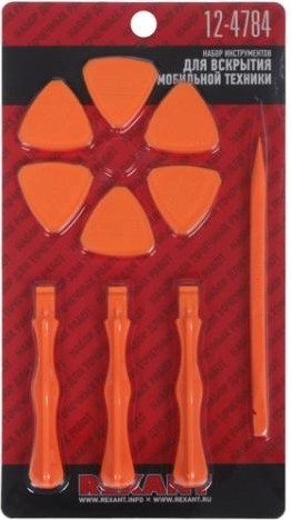 Набор инструментов REXANT RA-04 для вскрытия корпусов мобильной техники 10 предмет 12-4784 - изображение 4