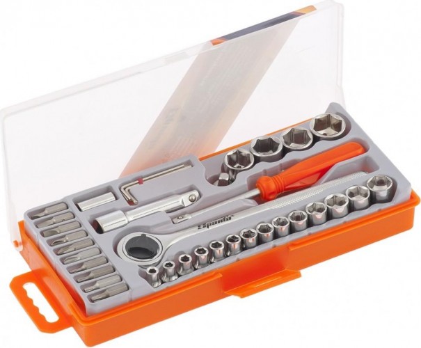 Набор инструментов Sparta 37 предметов слесарно-монтажный,  13541