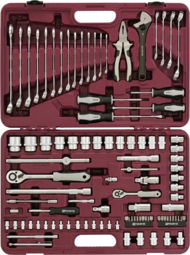 Набор инструментов THORVIK 1/4", 1/2"DR, 101 предмет универсальный 052799