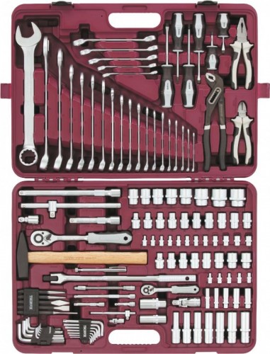 Набор инструментов THORVIK 1/4", 1/2"DR, 127 предметов универсальный 052800