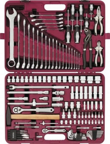 Набор инструментов THORVIK 1/4", 1/2"DR, 128 предметов универсальный 052801