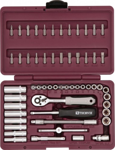 Набор инструментов THORVIK 1/4"DR, 57 предметов 052058
