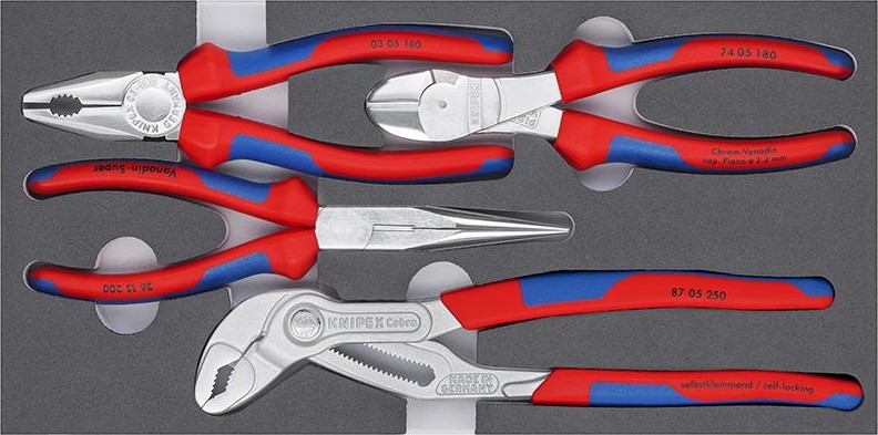 Набор инструментов в лотке KNIPEX 002001V17 4 предмета KN-002001V17 - изображение 2