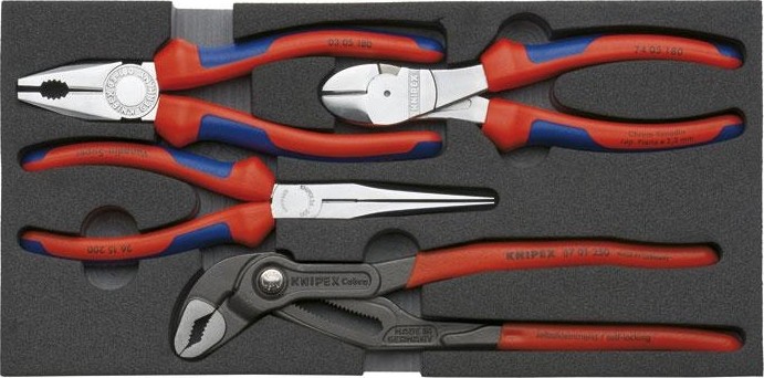 Набор инструментов в лотке KNIPEX 002001V01 4 предмета KN-002001v01