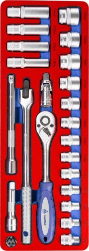 Набор инструментов в лотке МАСТАК 5-003222 22 предмета