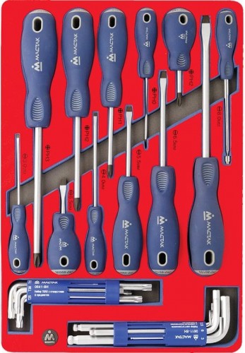 Набор инструментов в лотке МАСТАК 5-40627 27 предметов