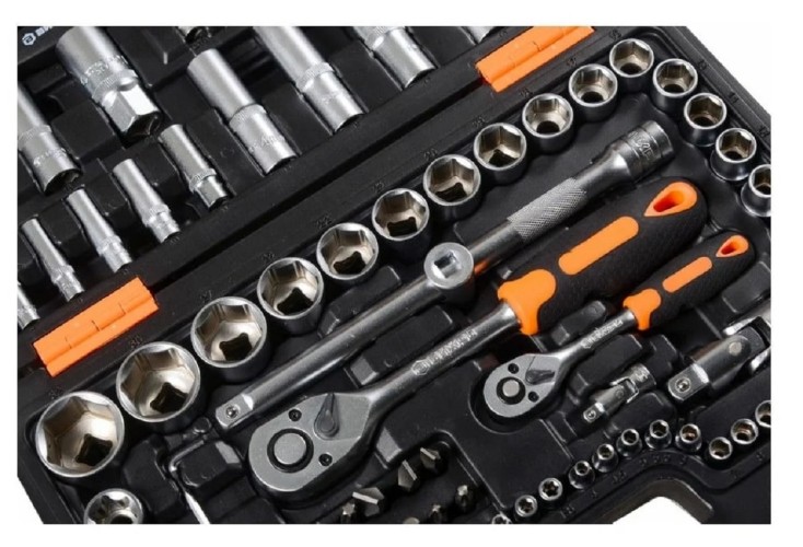 Набор инструментов ВИХРЬ  1/2", 1/4", crv, в кейсе 108 предм 73/6/7/8 - изображение 3