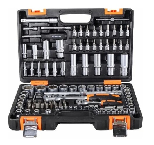 Набор инструментов ВИХРЬ  1/2", 1/4", crv, в кейсе 108 предм 73/6/7/8 - изображение 2