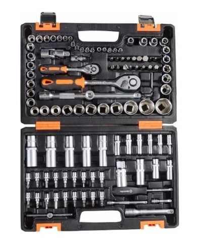 Набор инструментов ВИХРЬ  1/2", 1/4", crv, в кейсе 108 предм 73/6/7/8