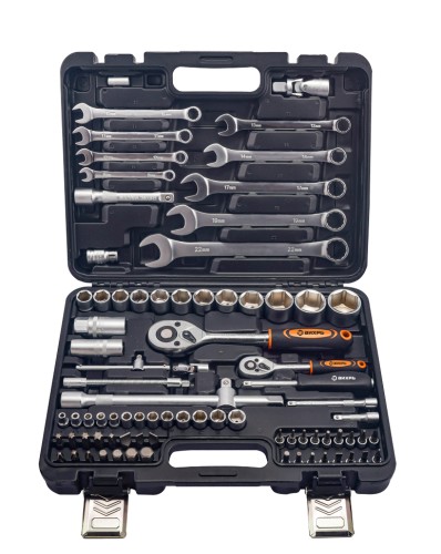 Набор инструментов ВИХРЬ 73/6/7/14 1/2", 1/4", в кейсе 82 предм.