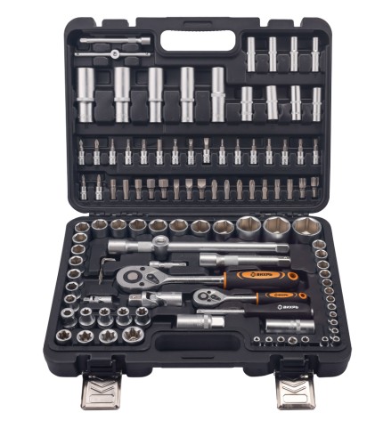 Набор инструментов ВИХРЬ 73/6/7/15 1/2", 1/4", в кейсе 108 предм.