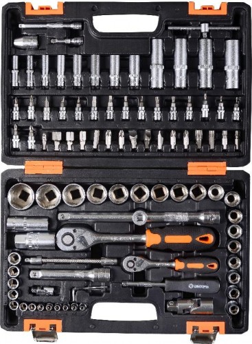 Набор инструментов ВИХРЬ АВТО 1/2"и 1/4" crv, 94 предмета 73/6/7/7