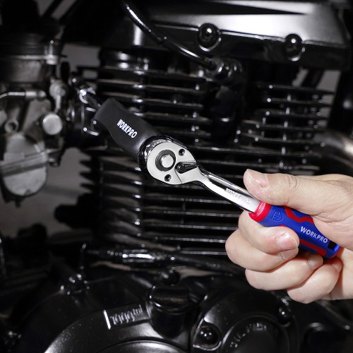 Набор инструментов WORKPRO WP202540 1/4" 46 шт. - изображение 5