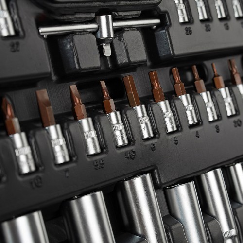 Набор инструментов WORKPRO WP202545 1/4"+3/8"+1/2" 172 шт. - изображение 2