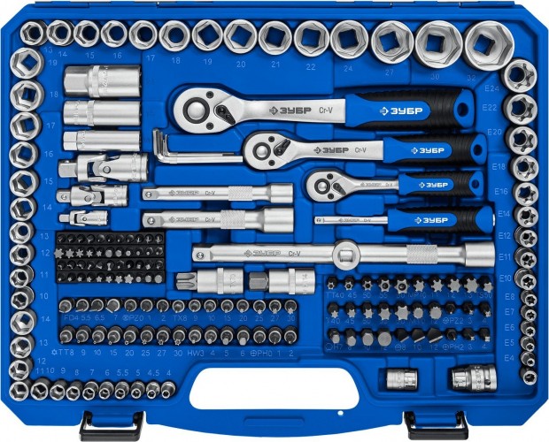 Набор инструментов ЗУБР А-216 предметов, универсальный 27674-H216 - изображение 3