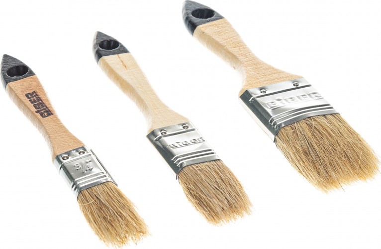 Набор кистей Biber 31401 3шт., натур. щетина тов-115034