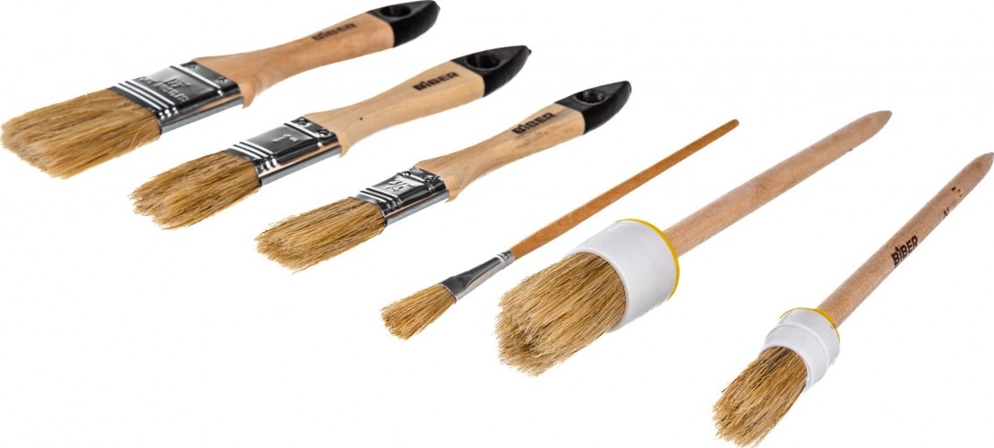 Набор кистей Biber 31403 6шт., натур. щетина тов-115036