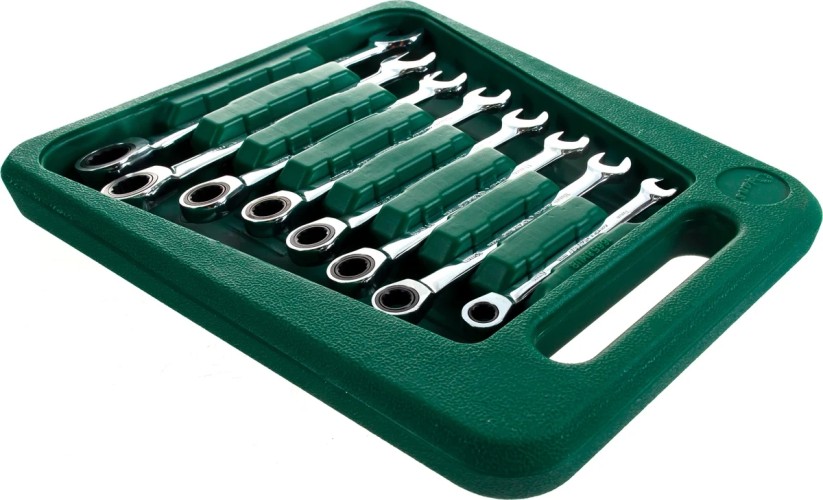 Набор ключей HANS 16658MUB трещоточные комбинированные, 8-19мм,  8шт - изображение 2