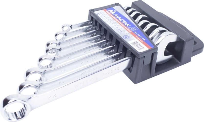 Набор ключей комбинированных МАСТАК 0211-08H 8 предметов
